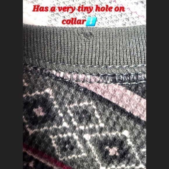 NWOT Faded Glory Women's warm thermal long sleeve winter Print top. - Picture 9 of 13